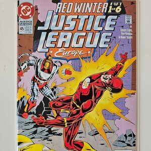 JUSTICE LEAGUE Europe #45 Dec 1992 DC Comics Red Winter Part 1 of 6 VF/NM